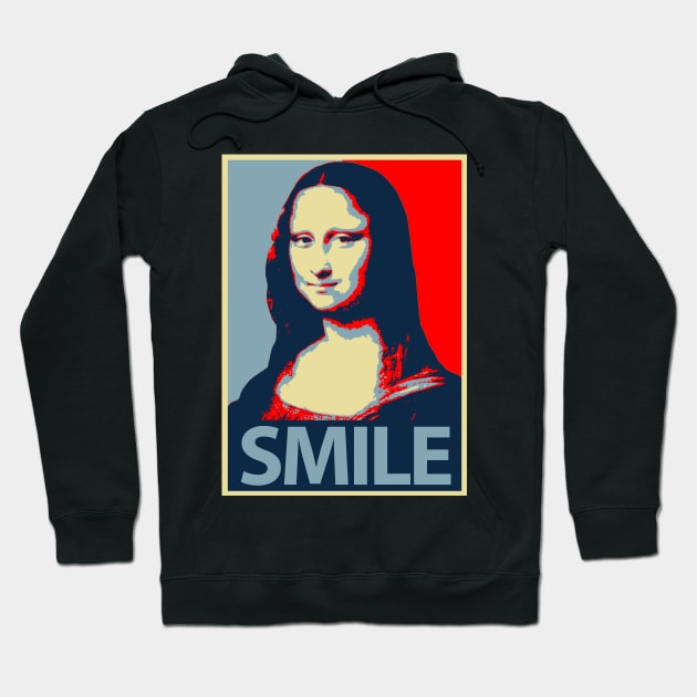 Mona Lisa Smile Hoodie by cartogram